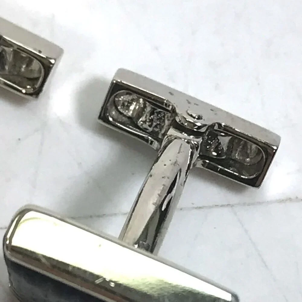 LOUIS VUITTON Damier Graphite Buton de Manchette Soho Cufflinks cuffs